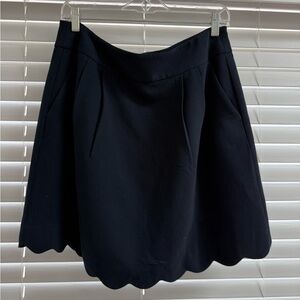 Aline skirt with scalloped edge